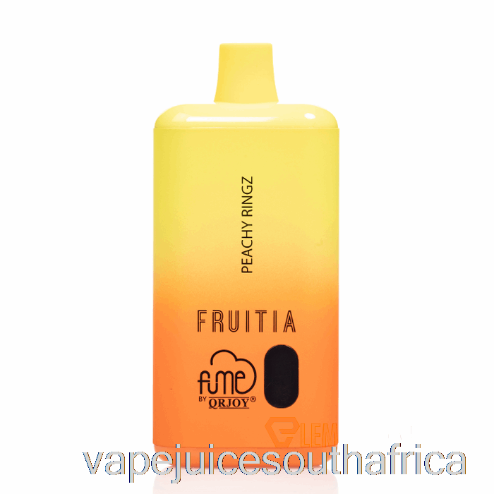 Vape Juice South Africa Fruitia X Fume 8000 Disposable Peachy Ringz